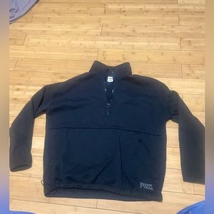 Pink Victoria's Secret 1/4 zip pullover, S, Black, like new